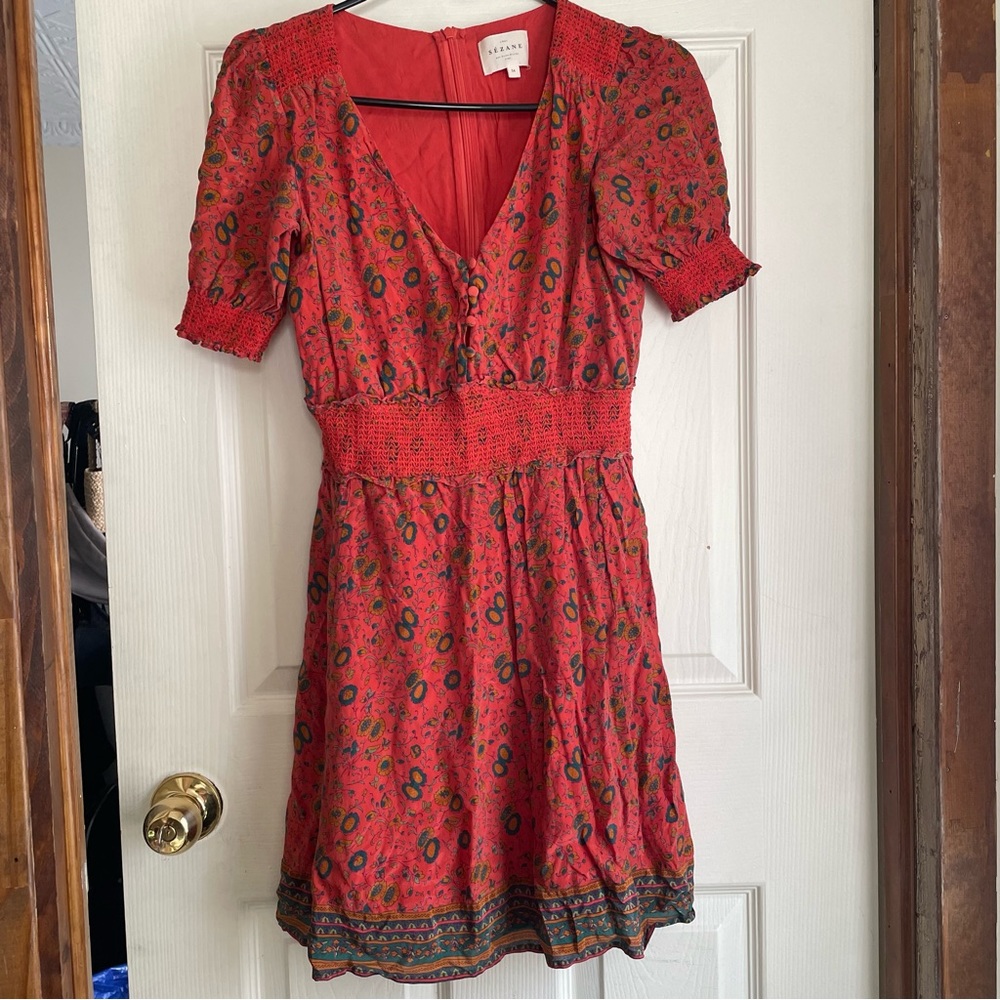 SEZANE SILK MINI DRESS